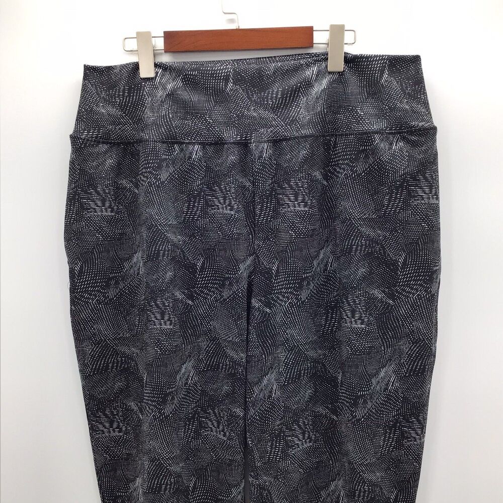 Rachel Zoe Womens 3X Pull On Jogger Pants Black White Stretch Casual Travel - Picture 4 of 16